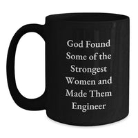 Load image into Gallery viewer, Funny Engineer Gifts from Women, Black Coffee Mug for Engineer Friends, Unique Graduation Unique Gifts - Main