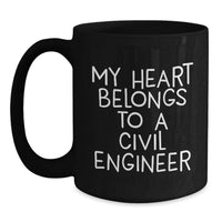 Load image into Gallery viewer, Funny Civil Engineer Gifts from Friends for Men Unique Black Coffee Mugs Christmas Unique Gifts - Main