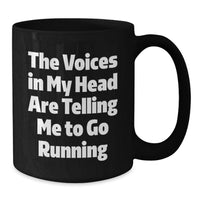 Load image into Gallery viewer, Funny Running Gifts for Him or Her - Black Coffee Mug, Perfect for Birthday Morning Motivation - Additional