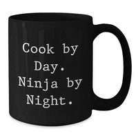 Load image into Gallery viewer, Cook Gifts for Graduation, Funny Quote Black Coffee Mug, Gifts from Friends to Family - Additional