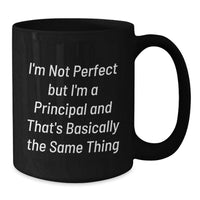 Load image into Gallery viewer, Funny Principal Black Coffee Mug Gifts from Men to Principal on Birthday - Unique Principal Gifts for Principal - Additional
