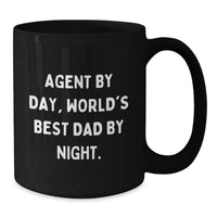 Load image into Gallery viewer, Agent By Day Black Coffee Mug Funny Gifts for Valentine's Agent Lovers - Additional