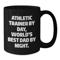 Load image into Gallery viewer, Funny Athletic Trainer Gifts from Dad to World's Best Athletic Trainer Mug on Christmas - Additional