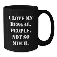 Load image into Gallery viewer, Funny Bengal Cat Black Coffee Mug Christmas Unique Gifts from Family - Additional