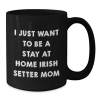 Load image into Gallery viewer, Irish Setter Dog Mom Gifts, I Just Want To Be A Stay At Home Irish Setter Mom Funny Mug, Graduation Unique Gifts from Family for Irish Setter Dog Lovers - Additional
