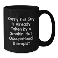 Load image into Gallery viewer, Funny Occupational Therapist Gifts for Men - Black Coffee Mug, Gifts from Men to Occupational Therapist Friends, Christmas Unique Occupations Mug - Additional