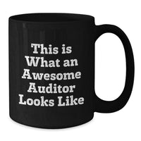 Load image into Gallery viewer, Funny Auditor Gifts, This Is What An Awesome Auditor Looks Like, Black Coffee Mug for Birthday Unique Gifts from Friends - Additional
