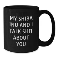 Load image into Gallery viewer, Shiba Inu Dog Lover Black Coffee Mug Funny Gift for Men Women Friends Family from Christmas Unique Gifts - Additional
