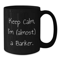Load image into Gallery viewer, Banker Keepsake Black Coffee Mug for Him Birthday Gift 11oz Ceramic - Additional