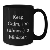 Load image into Gallery viewer, Minister Keepsake Black Coffee Mug for Him 11oz Birthday Gift Ceramic - Additional