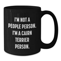 Load image into Gallery viewer, Cute Cairn Terrier Dog Gifts - Funny Black Coffee Mug for Birthday from Friends - Additional
