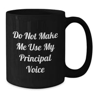 Load image into Gallery viewer, Funny Principal Black Coffee Mug Gifts from Men to Principal on Valentine's - Additional