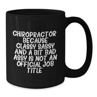 Load image into Gallery viewer, Unique Christmas Unique Gifts for Chiropractor Friends from Family - Funny Chiropractor Black Coffee Mug - Additional
