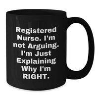 Load image into Gallery viewer, Gifts from Friends for Registered Nurses, Funny Black Coffee Mug, Birthday Unique Gifts - Additional