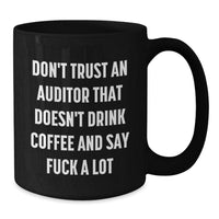 Load image into Gallery viewer, Funny Auditor Gifts from Men to Friends, Black Coffee Mug for Auditor, Christmas Unique Gifts - Additional
