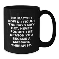 Load image into Gallery viewer, Massage Therapist Funny Gift Funny Quote Black Coffee Mug - Additional