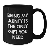 Load image into Gallery viewer, Funny Aunty Gifts from Family Members for Valentine's, 11oz or 15oz Black Coffee Mug - Additional