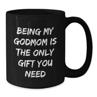 Load image into Gallery viewer, Godmom Unique Gifts from Men, Women, Friends, Family - Funny Black Coffee Mugs for Valentine's - Additional