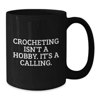 Load image into Gallery viewer, Funny Crocheting Humor Black Coffee Mug Gifts for Women from Friends on Valentine's - Additional