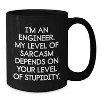 Load image into Gallery viewer, Funny Engineer Gifts from Family - 'I'm An Engineer' Black Coffee Mug for Mom on Mother's Day - Additional