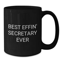 Load image into Gallery viewer, Gifts for Men, Funny Secretary Black Coffee Mug Gifts from Friends for Birthday Unique Presents - Additional