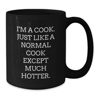 Load image into Gallery viewer, Hot Cooks Unite! Funny Graduation Gifts for Cooks from Friends and Family, Black Coffee Mug - Additional
