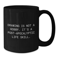 Load image into Gallery viewer, Funny Drawing Gifts for Dad's Coffee Lover on Father's Day Unique Black Mug - Additional