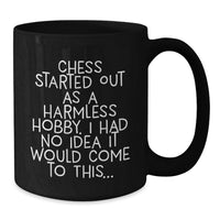 Load image into Gallery viewer, Chess Black Coffee Mug Keepsake Birthday Gift for Him with Quote - Additional