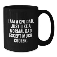 Load image into Gallery viewer, Funny CFO Dad Gifts, Black Coffee Mug for Graduation Unique Gifts from Men to CFO Friends - Additional