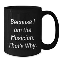Load image into Gallery viewer, Musician Keepsake Black Coffee Mug for Him Graduation Gift - Additional