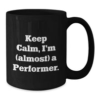 Load image into Gallery viewer, Performer Keepsake Black Coffee Mug for Him Birthday Gift with 11oz - Additional