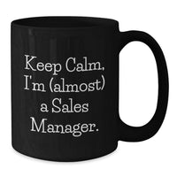 Load image into Gallery viewer, Sales Manager Keepsake Black Coffee Mug for Him Birthday Gift - Additional