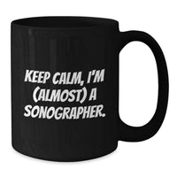 Load image into Gallery viewer, Gifts from Family and Friends for the New Sonographer - Funny Keepsake Black Coffee Mug - Graduation Unique Gifts - Additional