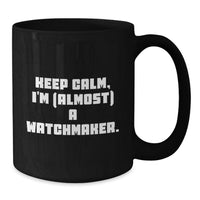 Load image into Gallery viewer, Watchmaker Keepsake Ceramic Black Coffee Mug for Him Birthday Gift - Additional