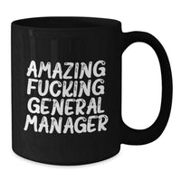 Load image into Gallery viewer, General Manager Keepsake Premium Black Coffee Mug for Him Birthday Gift - Additional