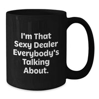 Load image into Gallery viewer, Dealer Keepsake Black Coffee Mug for Him Birthday Gift with 15oz - Additional