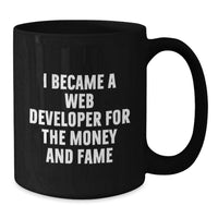 Load image into Gallery viewer, Gifts from Family for Web Developer Funny Quote Black Coffee Mug - Additional
