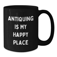 Load image into Gallery viewer, Antiquing Enthusiasts&#39; Delight, Funny Quote Gifts for Antiquing Lovers, Birthday Unique Gifts from Friends and Family, Black Coffee Mug - Additional
