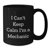 Load image into Gallery viewer, Funny Mechanic Gifts from Friends to Graduation Unique Gifts for Mechanic Enthusiasts Black Coffee Mug - Additional