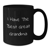Load image into Gallery viewer, Funny Grandma Quotes Gifts from Family to Grandma Black Coffee Mug for Graduation - Additional
