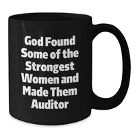 Load image into Gallery viewer, Funny Auditor Gifts for Women, Black Coffee Mug with Inspirational Quote, Gifts from Friends to Family - Additional