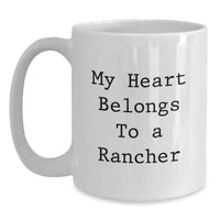 Load image into Gallery viewer, Funny Rancher Gifts for Him, White Coffee Mug, Graduation Unique Gifts from Friends to Rancher - Main