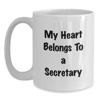 Load image into Gallery viewer, Funny Secretary Quotes White Coffee Mug Gifts for Him Her from Friends Family Coworkers - Main