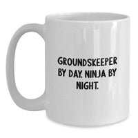 Load image into Gallery viewer, Funny groundskeeper Gifts from Family - groundskeeper White Coffee Mug, Christmas Unique Gifts - Main