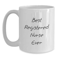 Load image into Gallery viewer, Funny Registered Nurse White Coffee Mug Gifts from Family for Christmas Unique Mugs - Main