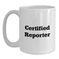 Load image into Gallery viewer, Funny Quote Reporter Gifts for Men White Ceramic Christmas Mug 11oz or 15oz - Main