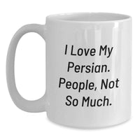 Load image into Gallery viewer, Funny Gifts for Friends Who Love Persian Cats - White Coffee Mugs for Men, Women, Family - Unique Christmas Unique Gift Ideas from Friends, Family - Main