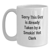 Load image into Gallery viewer, Funny Clerk White Coffee Mugs Gifts from Friends for Clerk Christmas Unique Gifts - Main