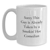 Load image into Gallery viewer, Comedian Lover Gifts from Friends, Funny White Coffee Mug for Men, Christmas Unique Presents - Main