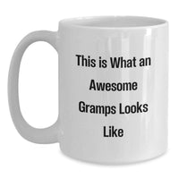 Load image into Gallery viewer, Funny Gramps Gifts, Birthday Mugs for Him, This Is What An Awesome Gramps Looks Like, White Coffee Mug Gifts from Family - Main